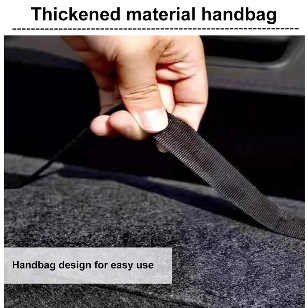Car Trunk Storage Organiser – Dark Gray, Thickened & Foldable