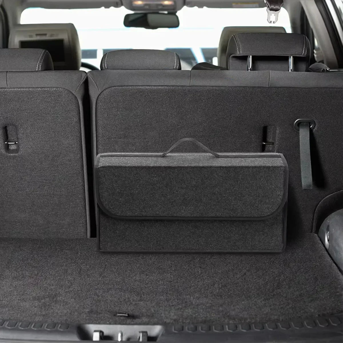 Car Trunk Storage Organiser – Dark Gray, Thickened & Foldable