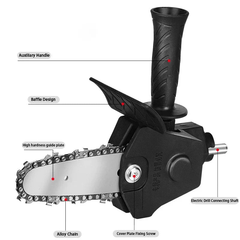 4/6-Inch Multifunction Household Mini Electric Drill To Electric Saw Converter Hand Construction Logging Garden Saw Converter