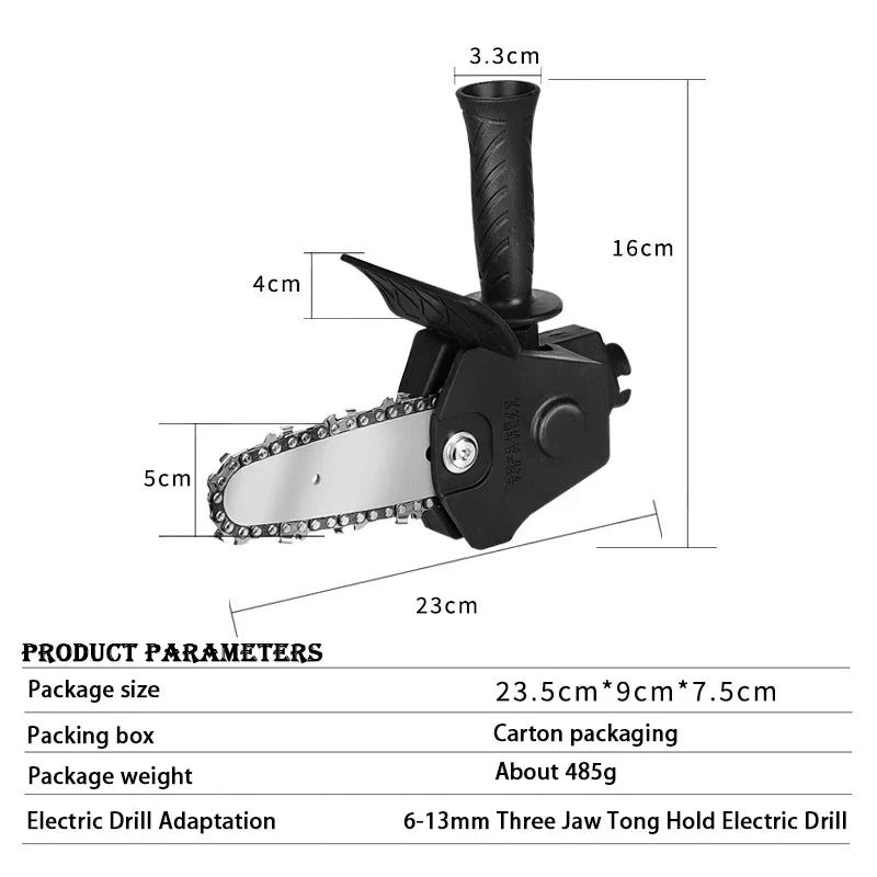4/6-Inch Multifunction Household Mini Electric Drill To Electric Saw Converter Hand Construction Logging Garden Saw Converter