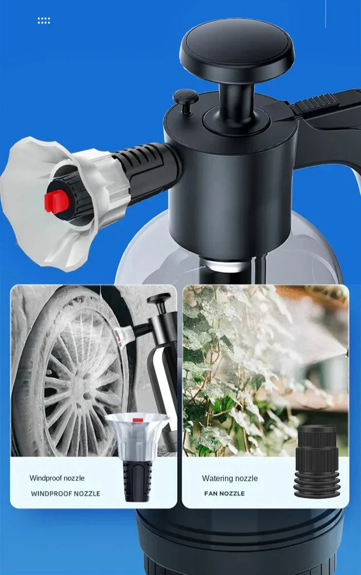 Bleo™ Multi-Surface 2L Foam Sprayer – Adjustable Nozzles & Wide Fan Spray