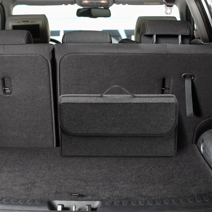 Car Trunk Storage Organiser – Dark Gray, Thickened & Foldable