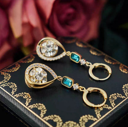 Delicate Zircon Drop Earrings
