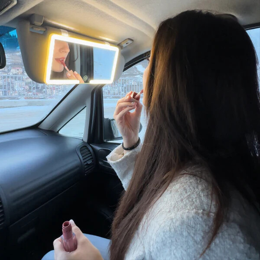 مرآة مكياج للسيارة LED
